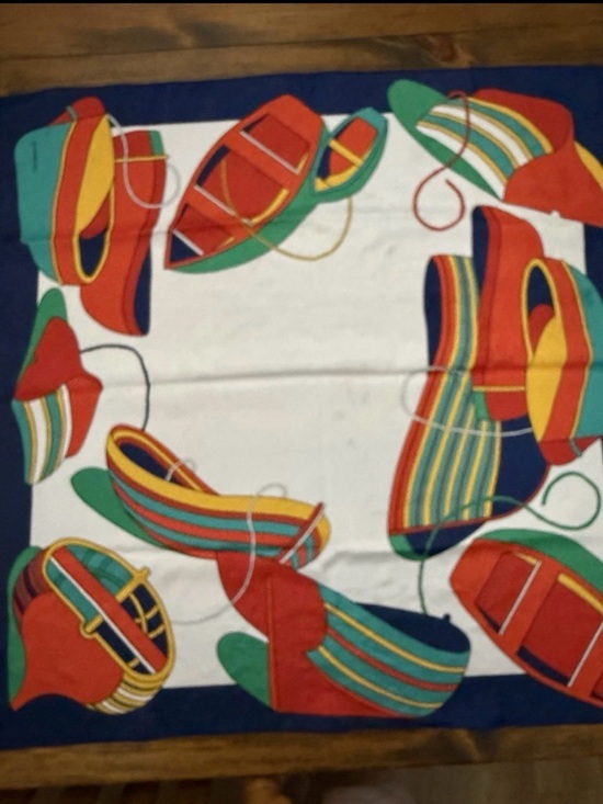 Liz Claiborne Accessories - Vintage Liz Claiborne Nautical  Print Scarf